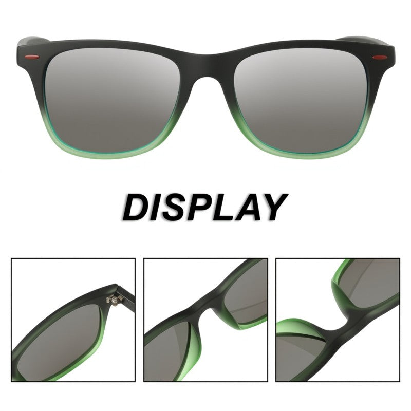 Óculos de Sol Vintage Quadrados Polarizados Masculinos Femininos Retrô para Dirigir Pescar UV400