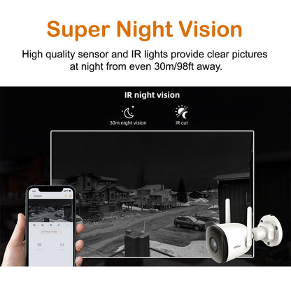 IMOU Outdoor Bullet 2C 5MP Wifi Camera Weatherproof AI Human Detection Outdoor Surveillance ip Camera