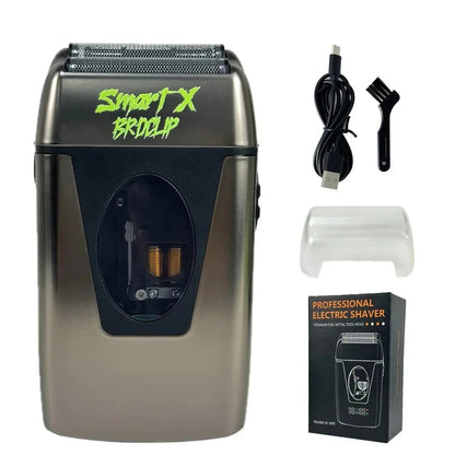 9000RPM BRDCLIP BRD999 Magnetic Motor Professional Electric Men's Beard Trimmer Double Foil Shaver USB Hair Cutting Machine