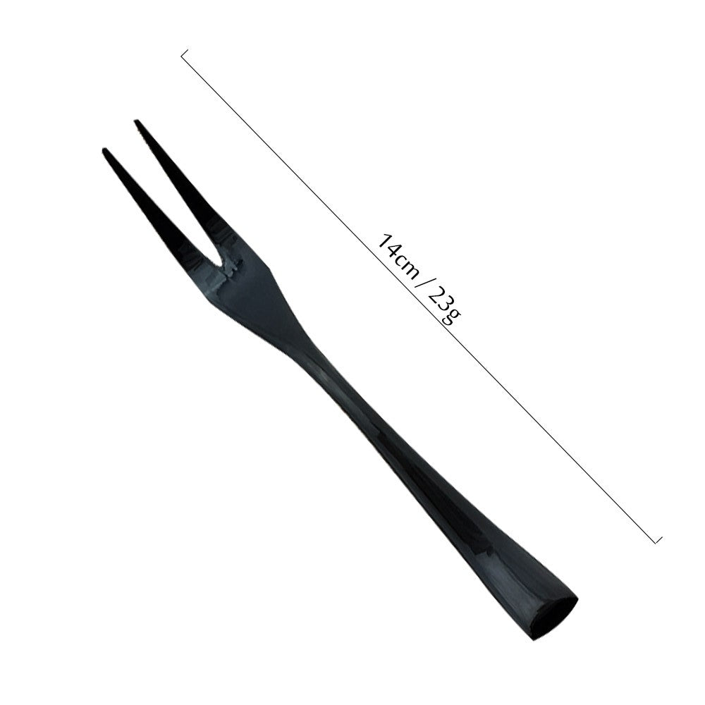 JANKNG Conjunto de Talheres Preto 1 Peça Aço Inoxidável 18/10 Ocidental Talheres de Mesa Garfo Faca de Bife Manteiga Jantar
