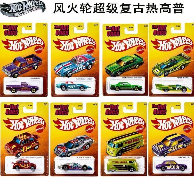 Hot Wheels Original Retro Super Hot Porsche 917 Volkswagen T1 Datsun Ford GT Liga Carro Modelo Brinquedo Coleção JBY68