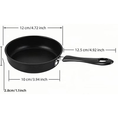 12cm Mini Nonstick Frying Egg Pan Portable Camping Cooking Omelet Pan Steak Frying Pan Gas Stove Induction Hob Kitchen Cookware