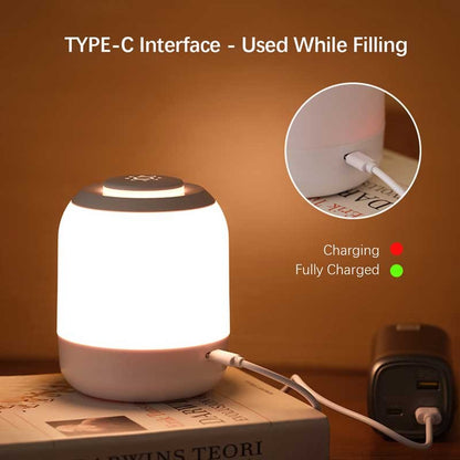 LED Night Lights, Adjustable Brightness USB Rechargeable Table Lamp for Kitchen Bedroom Garage Bedroom Bedside Camping Decor