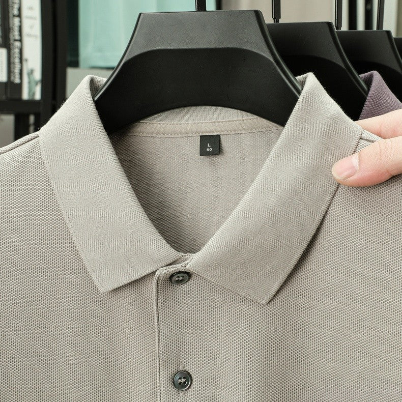 High-end 100% Cotton Short Sleeve Polo Shirt Men's Summer Luxury Brand Breathable Paul T-shirt Exquisite Embroidery Casual Top