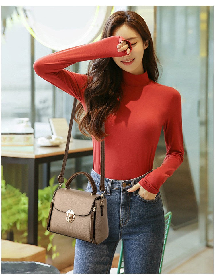 Vintage Handbag Women Fashion Crossbody Shoulder Bag Simple Small Square Bag Versatile Trendy