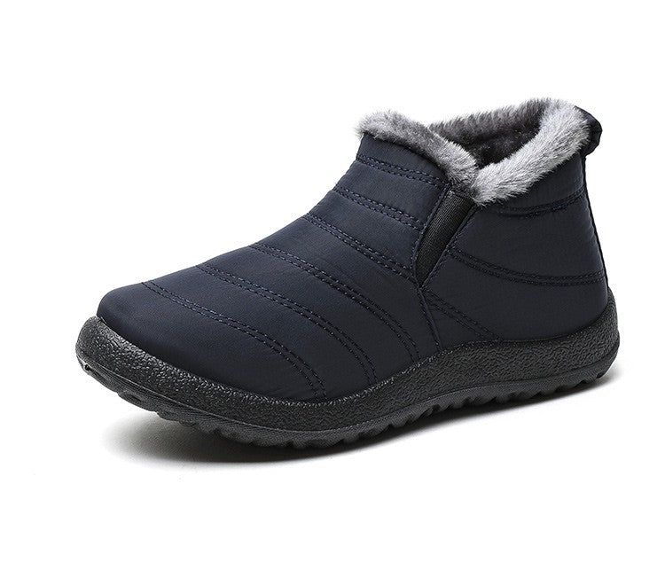 Women Boots Waterproof Winter Boots Fur Shoes Women Slip On Ankle Boots Snow Botas Mujer 2025 Winter Shoes Couple Short Boot