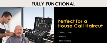Professional Barber Supplies Hair Tool Organizer Travel Barber Case Barber Bags For Clippers And Supplies Carrying Suitcase