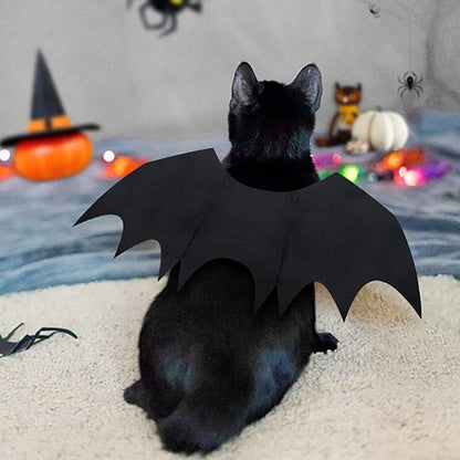 Asas de Morcego para Cães e Gatos para Decoração de Festa de Halloween, Coleira de Estimação, Fantasia de Morcego para Cosplay, Acessórios Fofos para Cães e Gatos.