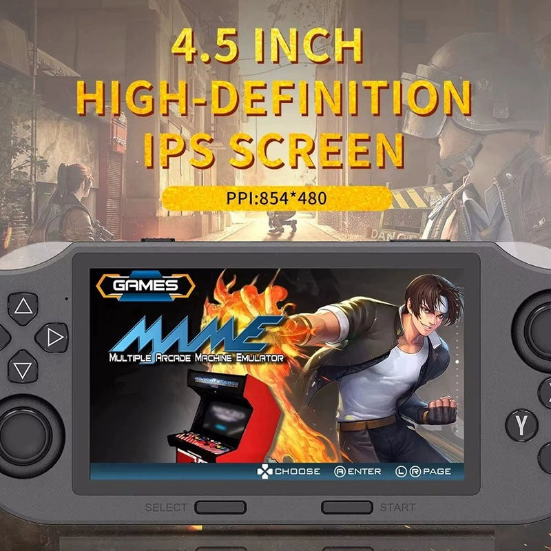 New SF3000 Retro Handheld Video Game Console 4.5 Inch 854*480 IPS Screen 3000mAh Portable Pocket Video Player Games
