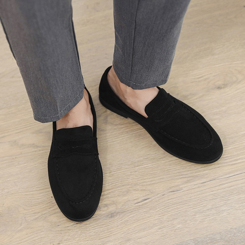 High Quality Men Loafers Comfortable Lightweight Casual Shoes Leather Dress Shoes Slip on Flat Fashion Business Shoes Moccasins