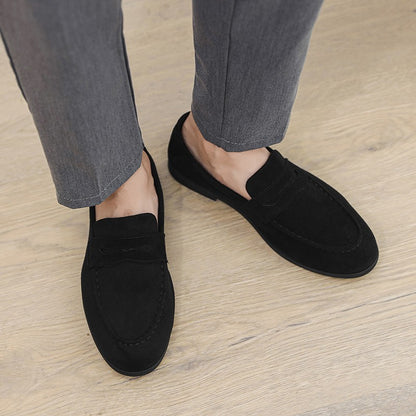 High Quality Men Loafers Comfortable Lightweight Casual Shoes Leather Dress Shoes Slip on Flat Fashion Business Shoes Moccasins