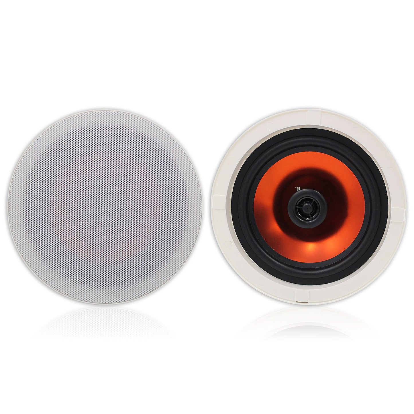 Herdio 2PCS 6.5 polegadas Áudio Doméstico 300W Caixa de Som Bluetooth para Embutir no Teto Sistema de Som Embutido para Cozinha, Quarto e Banheiro