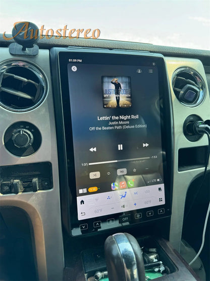 14,4 polegadas Android 13 128GB Para Ford F150 Raptor 2009-2014 Tesla Style Car GPS Navigation Multimedia Player Rádio Leitor de Fita Multimídia