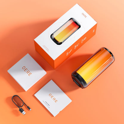 Caixa de Som Bluetooth QERE com Áudio Hi-Res 10W, Alto-falante Portátil HiFi sem fio à prova d'água IPX5, Múltiplos modos de conexão para uso externo,