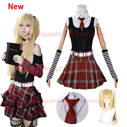In Stock Misamisa Cosplay Costume JK Uniform Misamisa DEATH NOTE Misa Cosplay Costume Full Set Outfis Dress