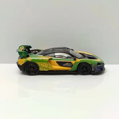 Novidade em Estoque Masdi 1:64 Mclaren Senna 1110 Edição Especial Modelo de Carro Estático em Liga Leve Personalizado Brinquedo de Menino Presente Colecionável