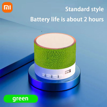 Xiaomi A10 Mini Portable Speaker Bluetooth Wireless Audio Dazzling Crack LED Light Subwoofer Support TF Card USB For PC/Mobile