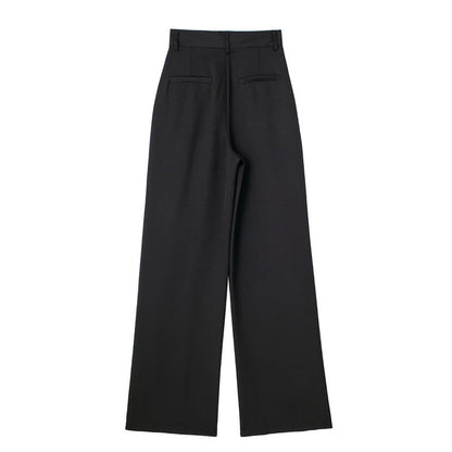 HXAO Women 2024 Wide leg Pants Baggy High Waist Pants Women's Wide Trousers Black Office wear Wide Pants Woman Autumn Trousers