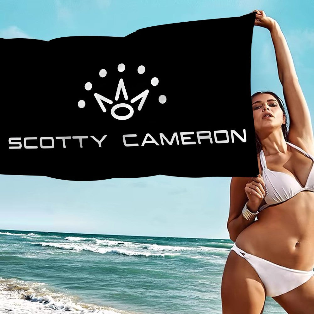 Scotty Camerons Flag Anime Beach Swimming Towel Soft Absorbent Washcloth Children's Gifts for Kids Travel Camping Gym