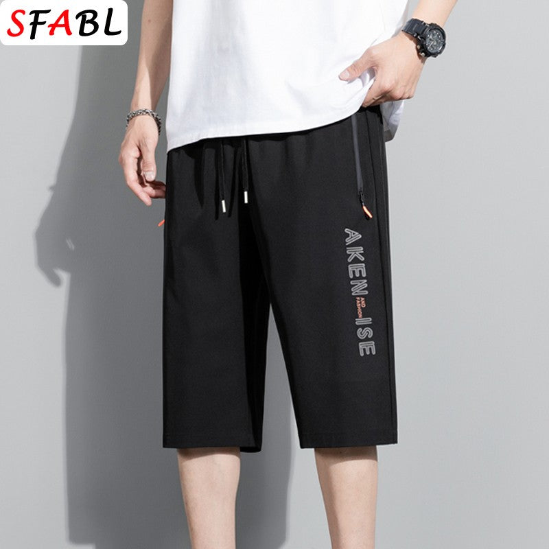 Sports Shorts Men Summer Quick-drying Breathable Drawstring Shorts Male Beach Short Pants for Men New Gym Fitness Bottom Summer