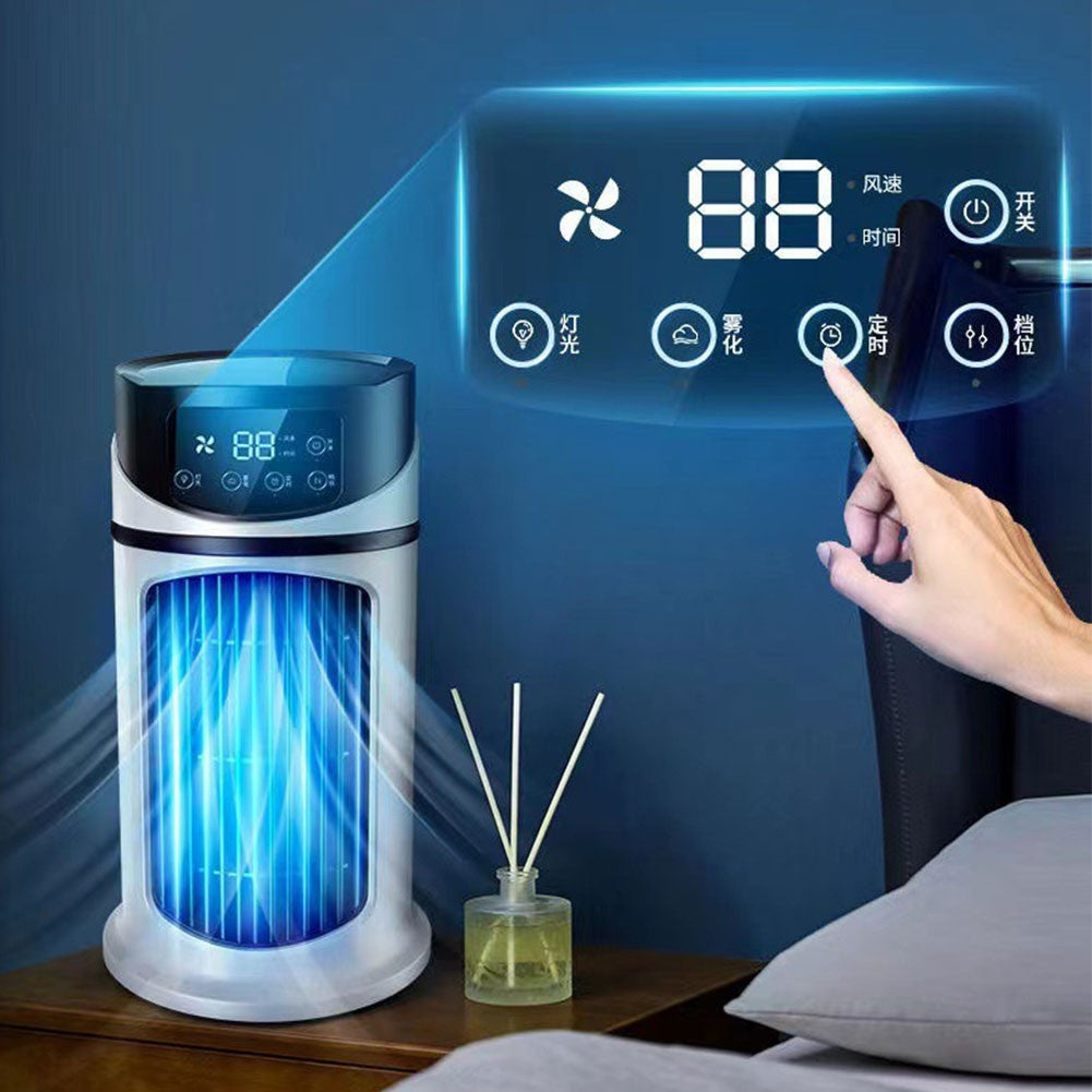 Fan 6-Hour Timer Evaporative Air Cooler with Humidifier Air Cooling Fan for Home Office Bedroom Use