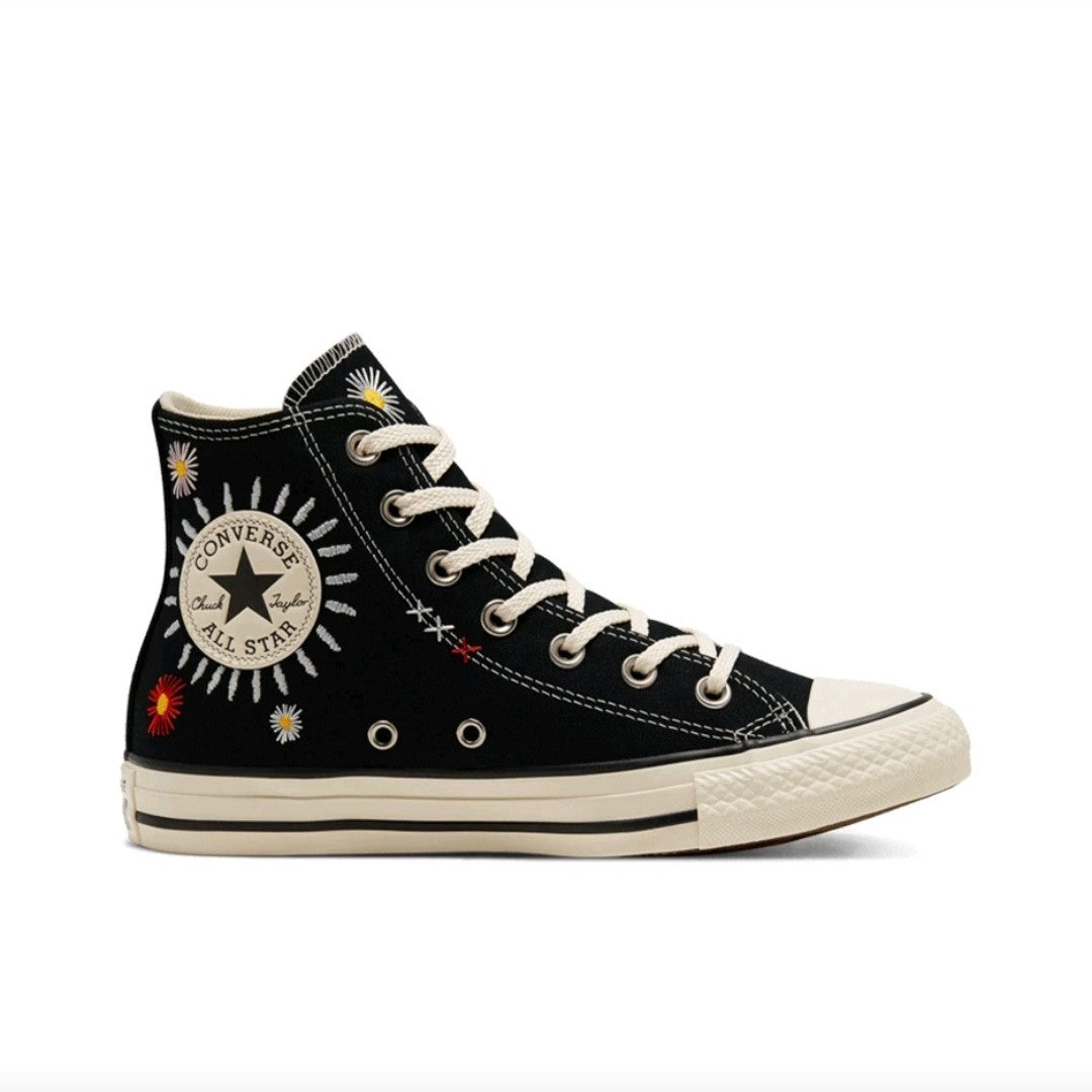Converse Chuck Taylor All Star Hi Friends For Life Women's Skateboarding Shoes, Light Weight, Casual Sneakers, Black