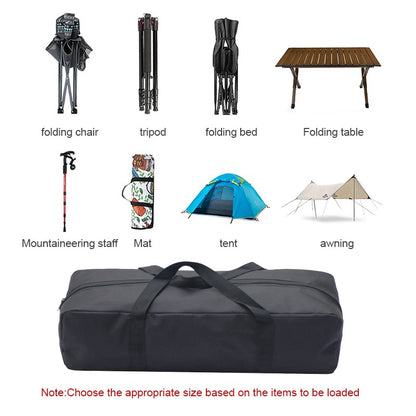 Camping Canopy Pole Storage Bag Wear-Resistant Sundries Holder Large Capacity Multifunction with Handle for Storage Bag