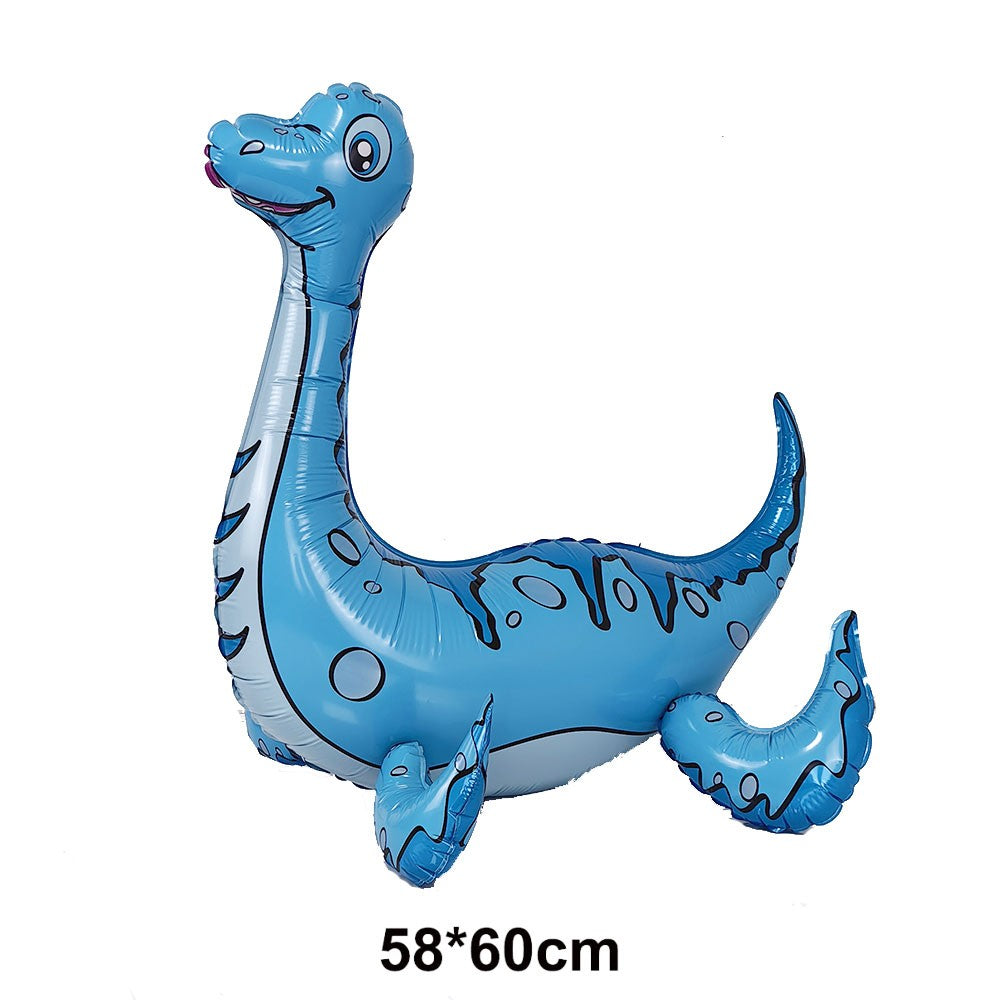 Dinosaur Party Decor 32inch Dinosaur Number Balloons 1-3 Year Olds Kid Birthday Baby Shower Matte Cartoon Foil Balloon Decors