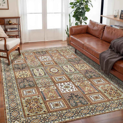 VIKAMA Bohemian Crystal Velvet Anti Slip Carpet For Living Room ,Floor Bedroom Big Size Rugs, Sofa Mats, Study,Home Decoration