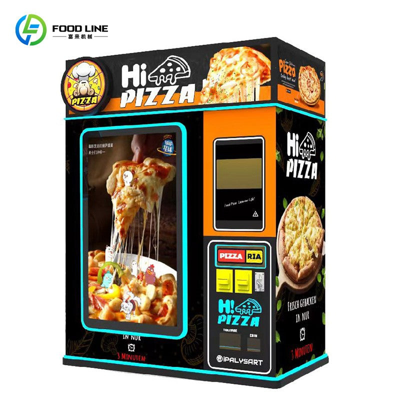 Máquina de venda automática de pizza saudável Máquina de venda automática de pizza automática por atacado Refrigeração comercial para preservação a longo prazo