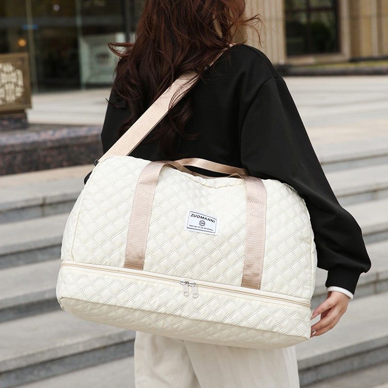 Fashionable Multifunctional Travel Luggage Bag with Independent Shoe Compartment,Suitable for Travel,Sports and Fitness,Camping