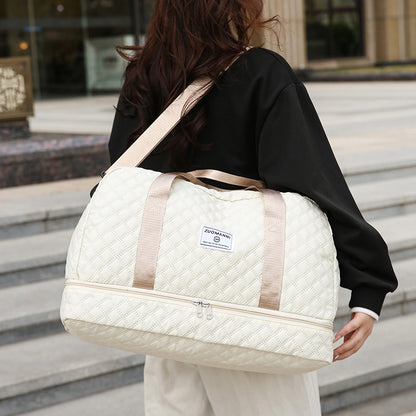 Fashionable Multifunctional Travel Luggage Bag with Independent Shoe Compartment,Suitable for Travel,Sports and Fitness,Camping