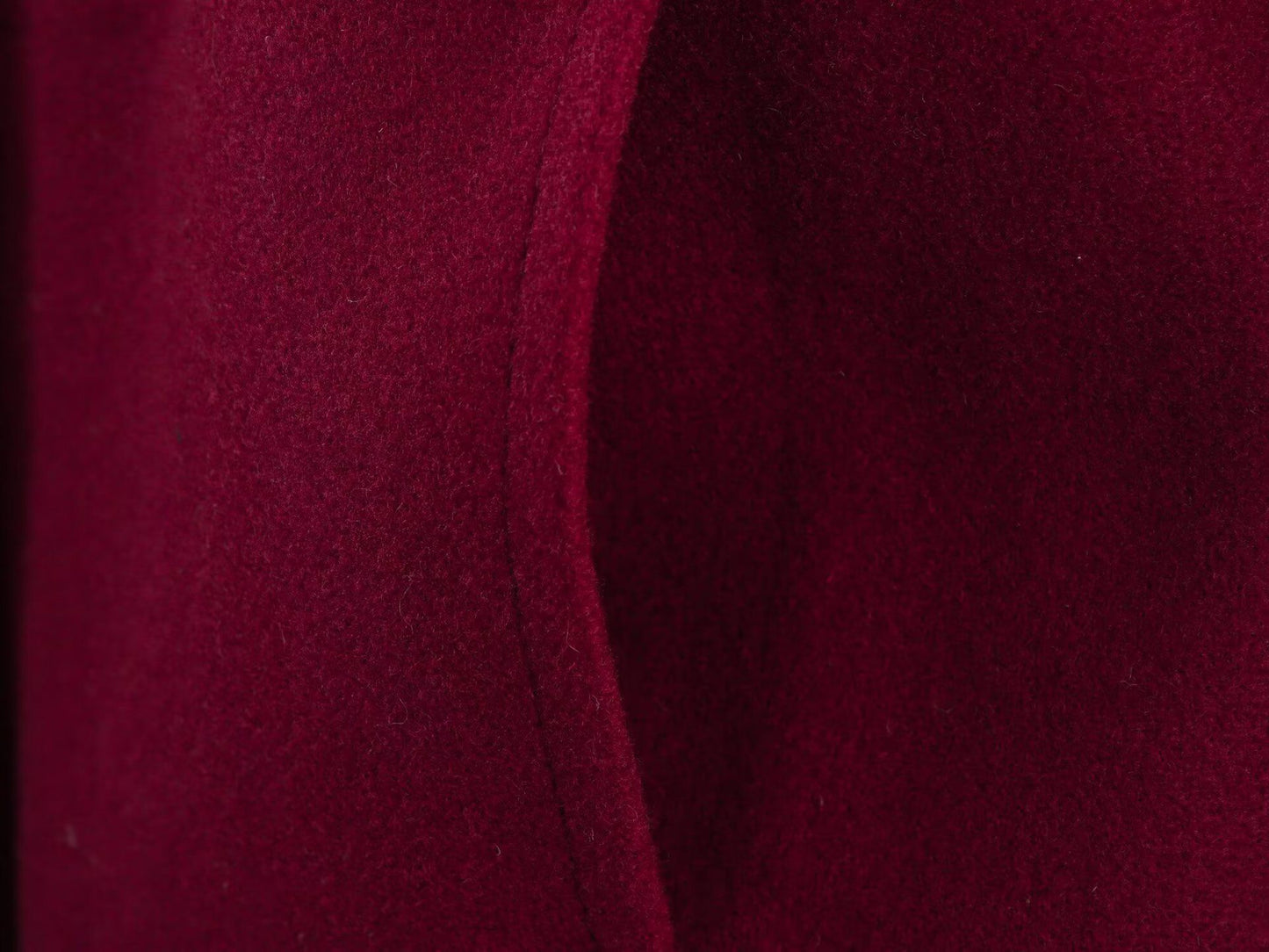 Thickened Double-Breasted Warm Collar Two-Tone Women's Winter Coat Fashionable Commute Style Polyester Fiber Long Sleeve Coat