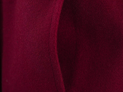 Thickened Double-Breasted Warm Collar Two-Tone Women's Winter Coat Fashionable Commute Style Polyester Fiber Long Sleeve Coat