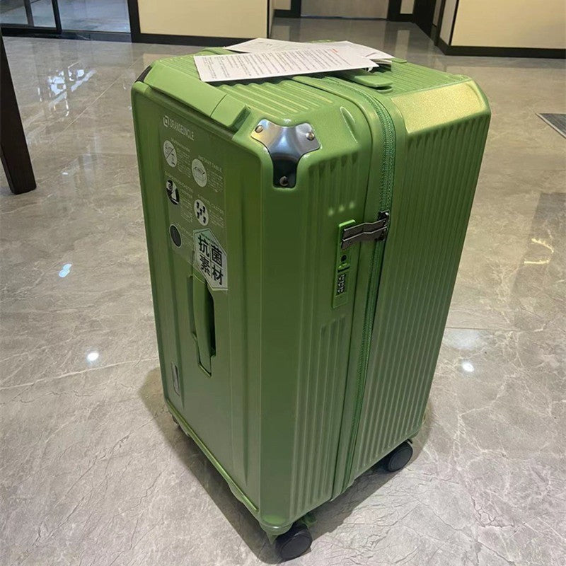 KLQDZMS High Quality Luggage Oversized Capacity Trolley Case PC Code Cart Type Travel Bag Universal Wheel Rolling Suitcase