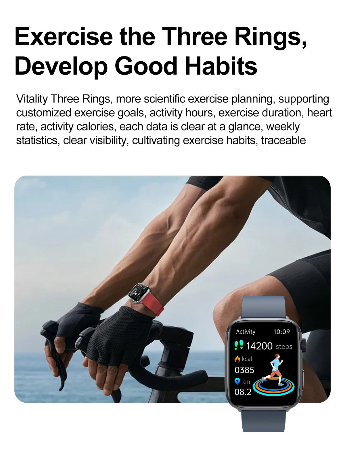 Smartwatch Versão Global Masculino Feminino HD AMOLED Display Frequência Cardíaca Chamada Bluetooth Rastreamento GPS Relógios Inteligentes Esportivos à Prova d'Água