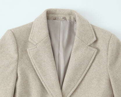 2025 autumn new women's casual fashion simple temperament elegant loose soft padded shoulder coat jacket