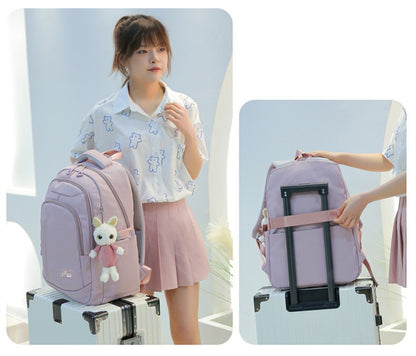 Girl School Bag Backpack Back Pack For Teenager Women Children Female Pink Schoolbag Primary High Bagpack Class Teens Child Kids