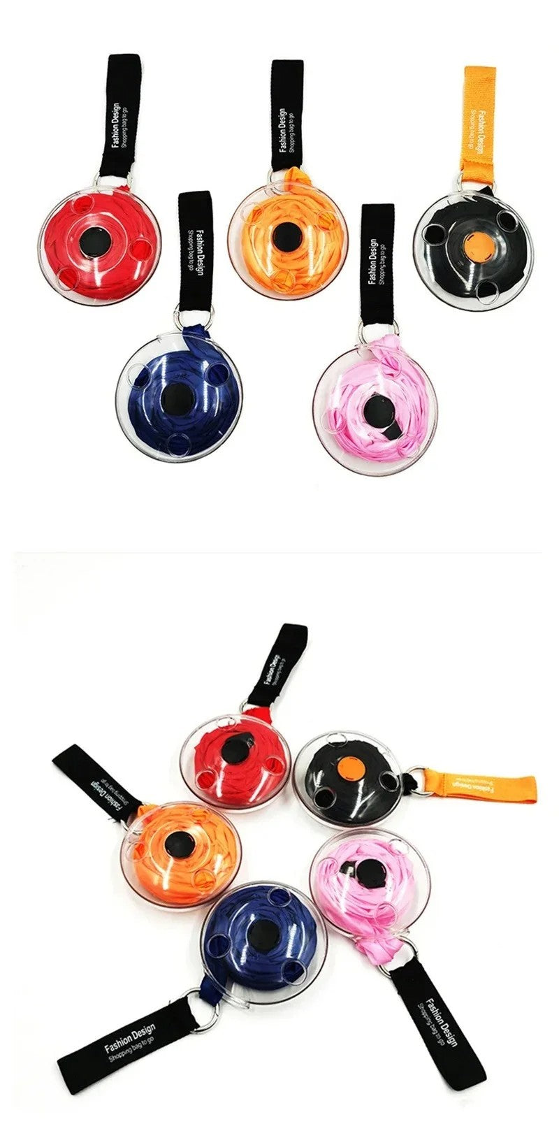 Foldable Retractable Supermarket Shopping Storage Bag Environmentally Friendly and Reusable Pouch Ultra-compact Portable