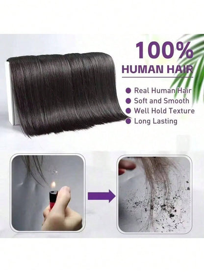 Pacotes de Cabelo Humano Liso de Osso 12A 100% Cabelo Virgem Brasileiro Não Processado 32 Polegadas Cabelo Cru Extensões de Trama de Pacotes Duplos