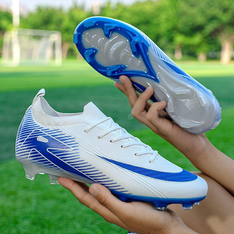 New Men Football Boots FG Training Shoes Soccer Shoes Non-Slip Soccer Cleats Long Spikes Ultralight Outdoor Drop Shipping