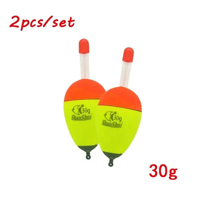2/10pcs EVA Luminoso Pesca Noite Flutuante Luz Vara Espuma Plástica Bobber Mar Pesca em Rocha Chumbadas Flutuadores Acessórios de Pesca