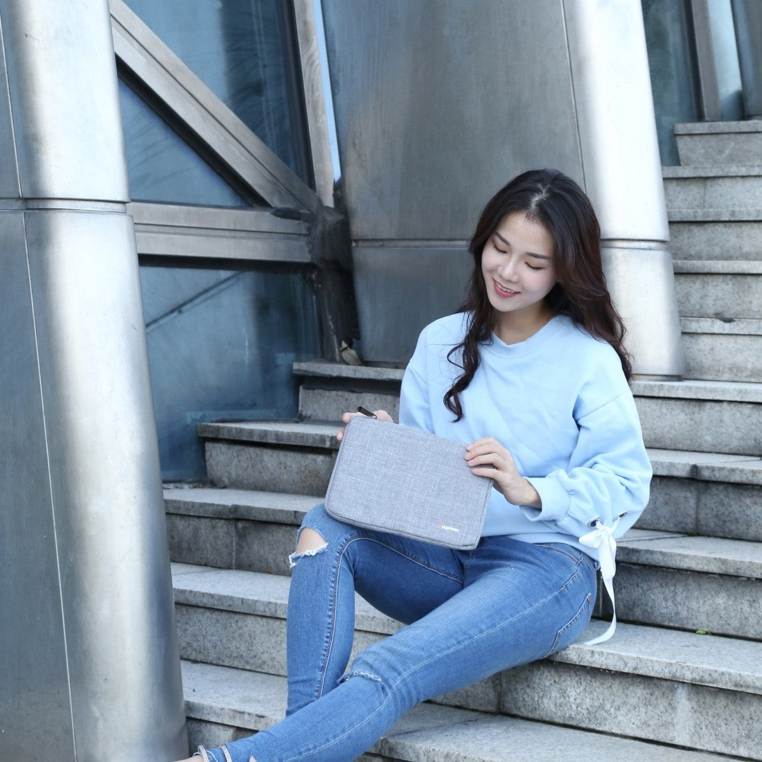 Capa para notebook HAWEEL 11 13 15 polegadas para Xiaomi Huawei HP DELL Bolsa para laptop com zíper Bolsa de transporte Capa à prova de choque para Macbook