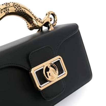 Elegant Fashion Luxury Brand Replica Handbag for Women New In High-Quality Metal Handle Designer Shoulder Bag Rectangular Shape