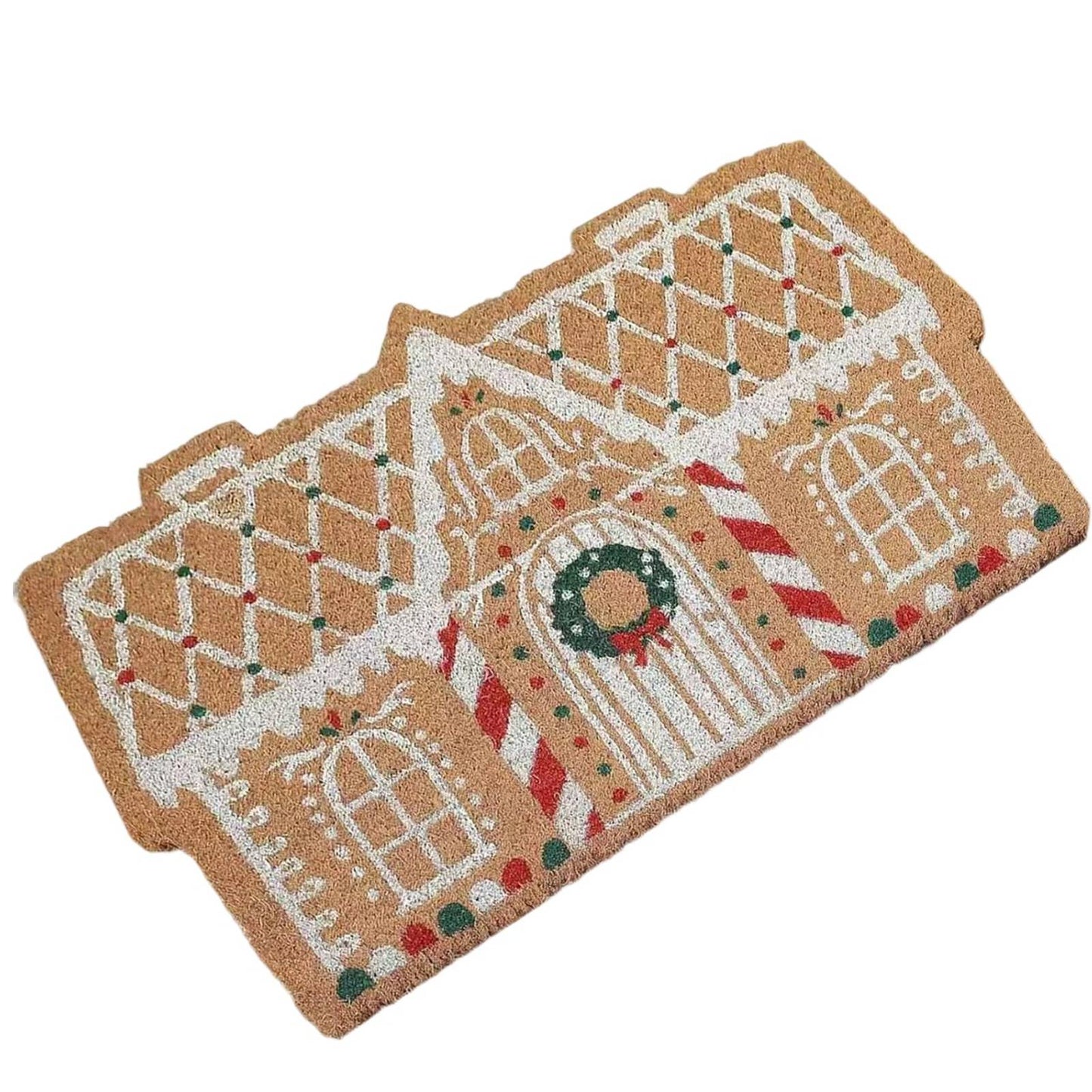 Christmas Home Living Room Bathroom Imitation Cashmere Rug Christmas Rug Absorbent Thick Christmas Bathroom Mat Non-Slip Chris