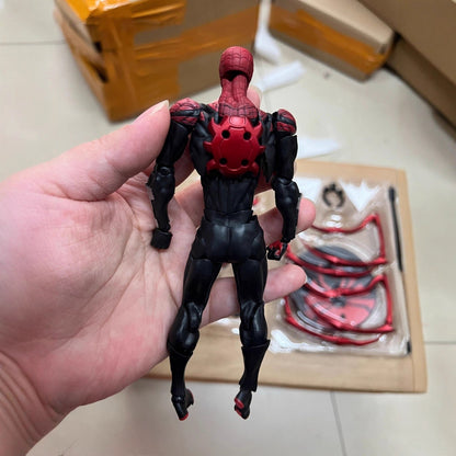16cm Ko Ultimate Spider-Man Chapter Parker Boneco de Ação Ultimate Neighbor para Montar Colecionável Enfeite de Mesa Boneca Brinquedo para Menino