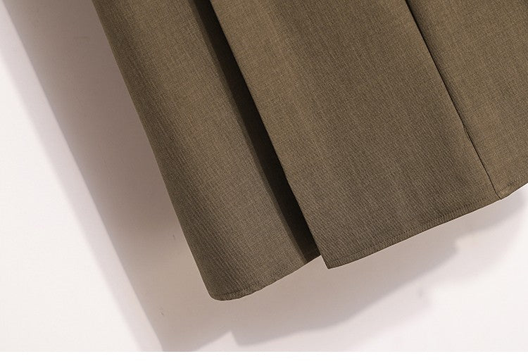 Plus Size Suit Skirts Autumn Winter Fashion New A-line Temperament Large Size Skirt Women's Solid Simplicity Casual Chic Skirt