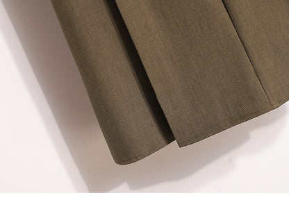 Plus Size Suit Skirts Autumn Winter Fashion New A-line Temperament Large Size Skirt Women's Solid Simplicity Casual Chic Skirt