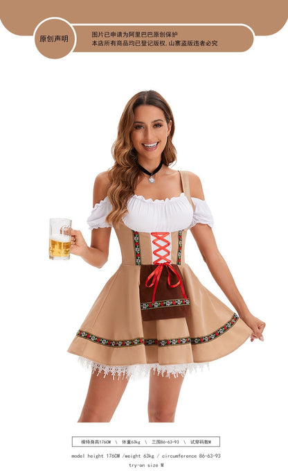 Party Dress Cosplay Dress Costume with Fantasy Theme Elegant Western Masquerade Costume for Women Spring Stage Performance