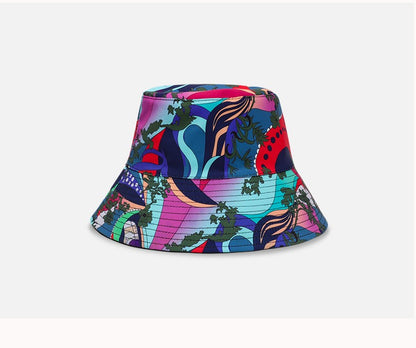 XL 60-63cm Big Head Reversible Bucket Hat Sun Protection Panama for Men Women Fisherman Cap Large Size for Travel Go Shopping
